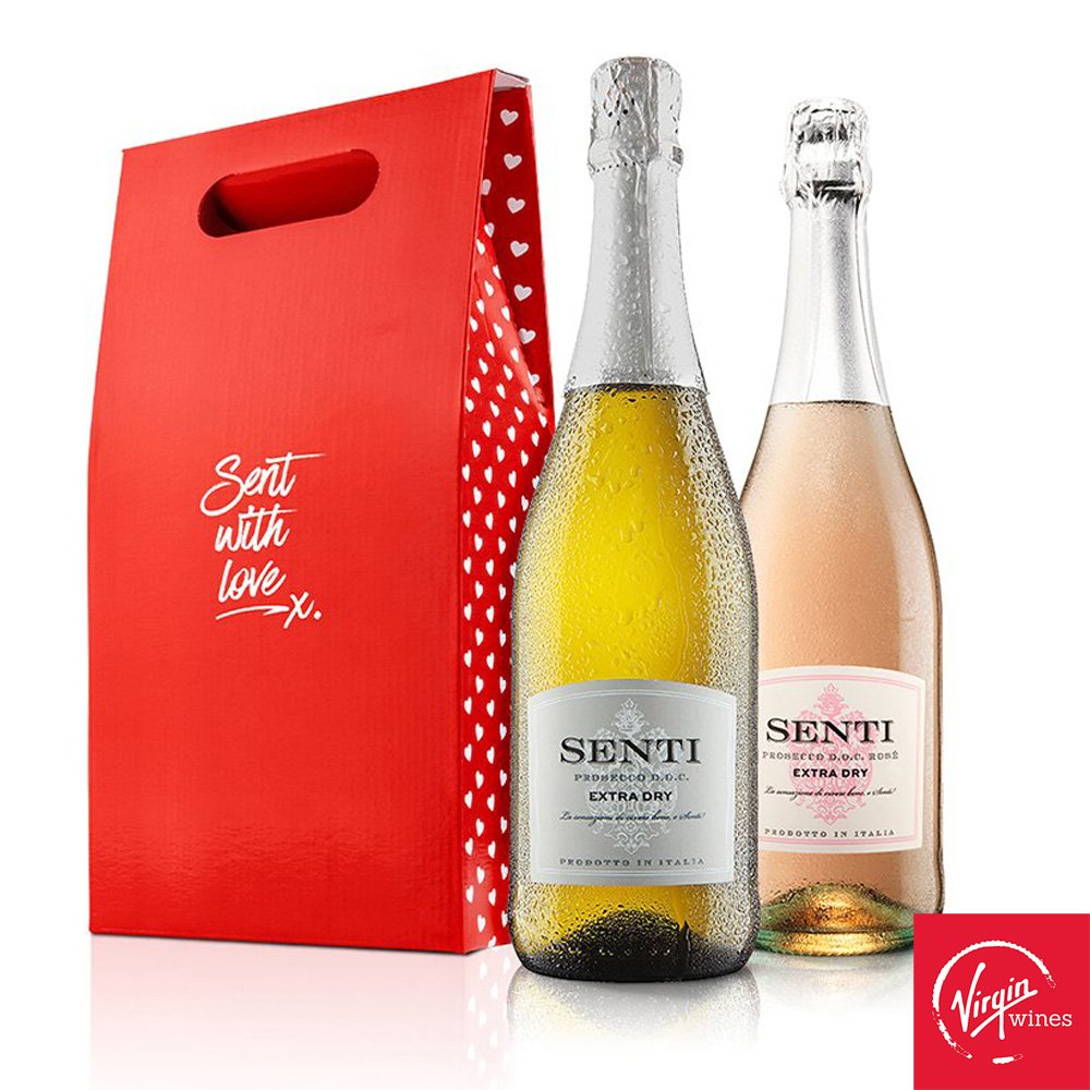 Virgin Wines Sent With Love Prosecco Duo Gift Set 75Cl Alcohol