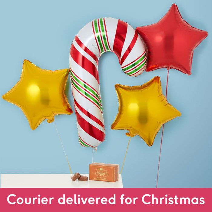 Candy Cane Balloon & Charbonnel et Walker Chocolates Bundle Moonpig