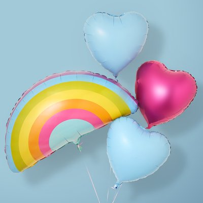 Love You Rainbow Balloon Bundle