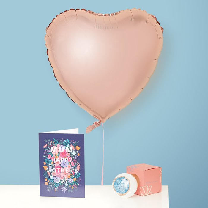 Heart Balloon & Bath Bomb Bundle