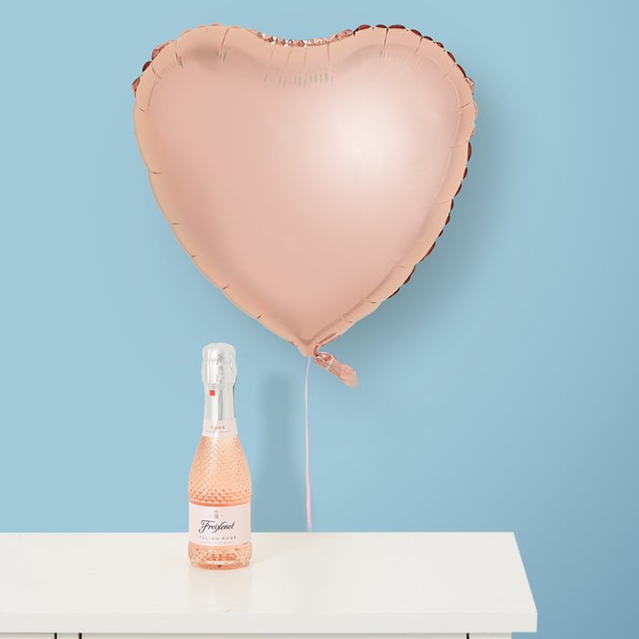 Heart Balloon & Mini Freixenet Rosé 20cl Gift Set
