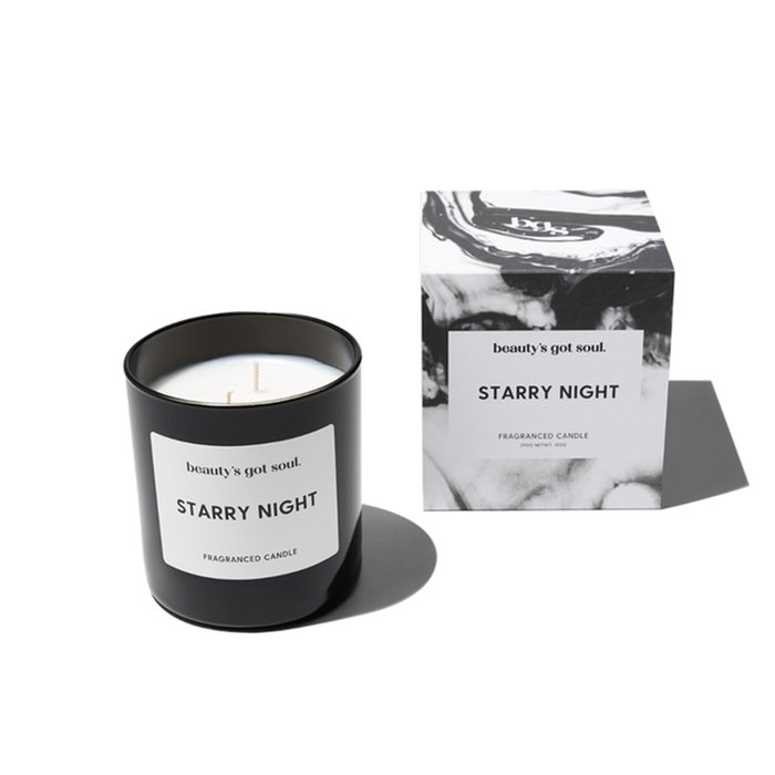 Large Starry Night Candle Beauty's Got Soul