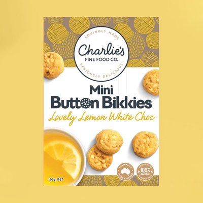 Lemon and White Chocolate Button Bikkies