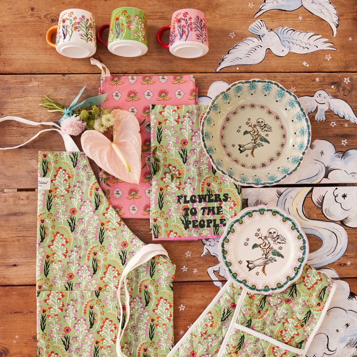 Cath Kidston Flowers To The People Tea Towel Set Moonpig