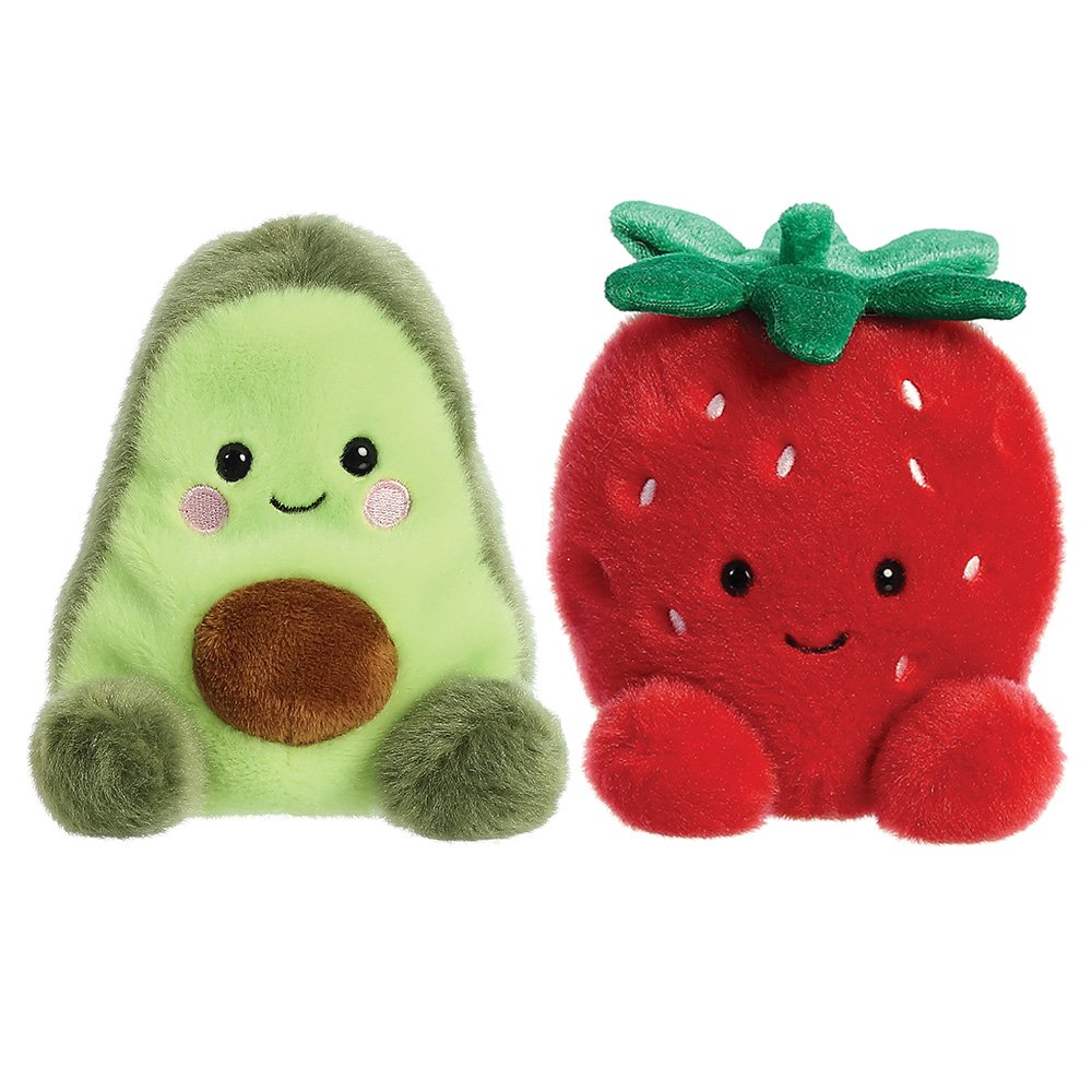 Palm Pals Bundle Avocado & Strawberry Soft Toy