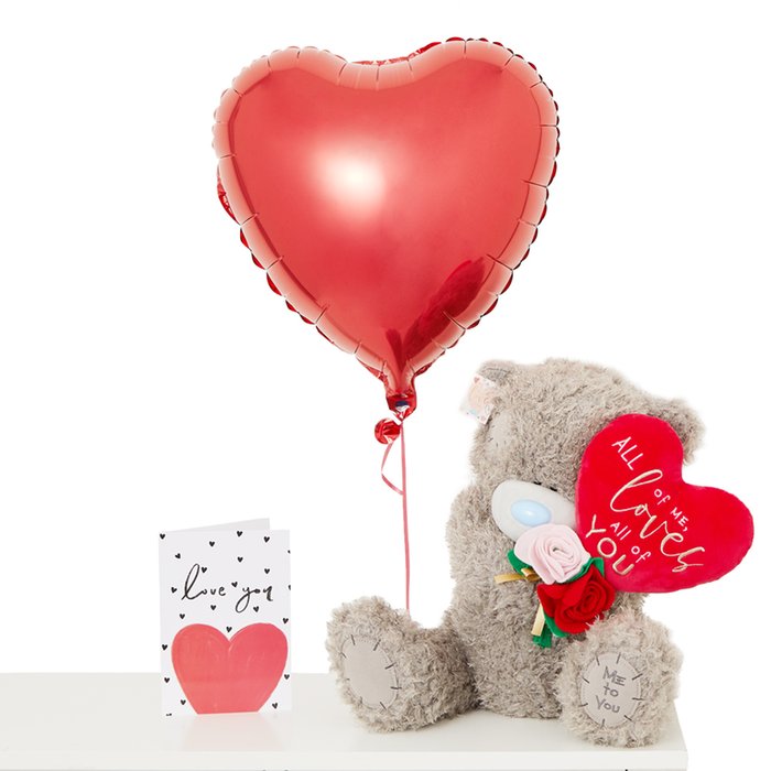 Heart Balloon & Giant Tatty Teddy Gift Set