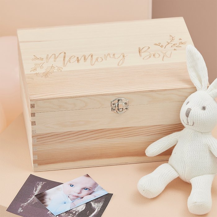 Memory Wooden Box - Baby Keepsakes