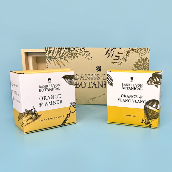 Banks-Lyon Botanical Soap & Candle Gift Set