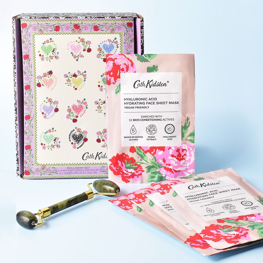 Cath Kidston Roll Away Jade Face Roller & Sheet Masks