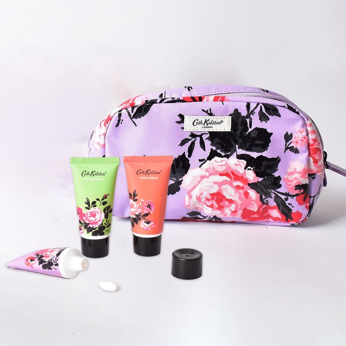 Cath Kidston 30 Years Rose Makeup Bag & Hand Creams Set