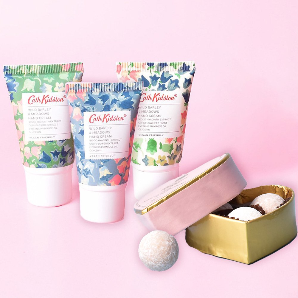 Cath Kidston Bluebell Hand Cream Trio & Truffles Gift Set