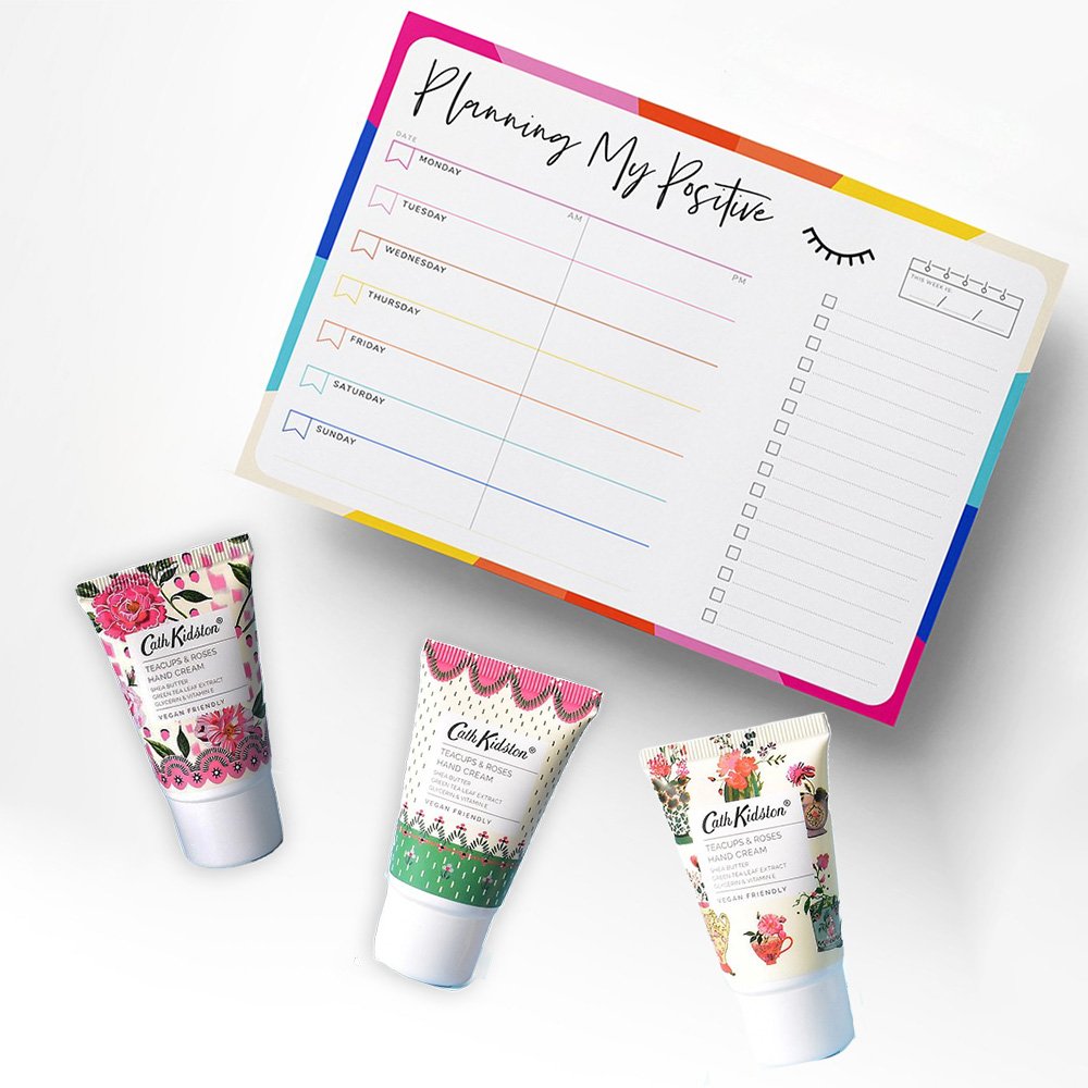 Positive Weekly Planner & Cath Kidston Handcreams