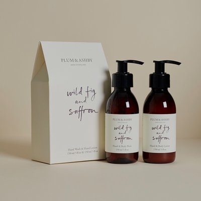 Plumb & Ashby Wild Fig and Saffron Wash and Lotion Duo Set