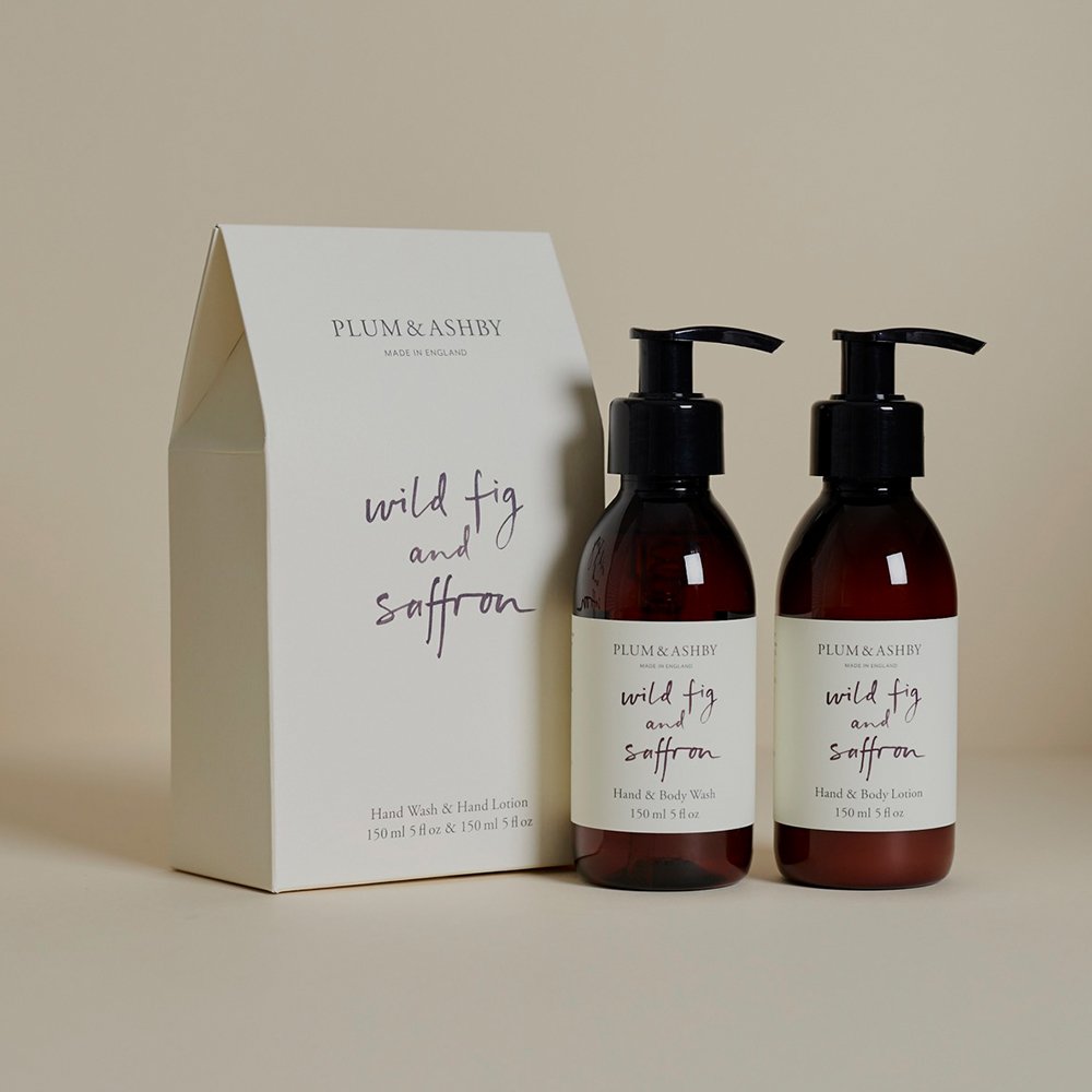 Moonpig Plumb & Ashby Wild Fig And Saffron Wash And Lotion Duo Set