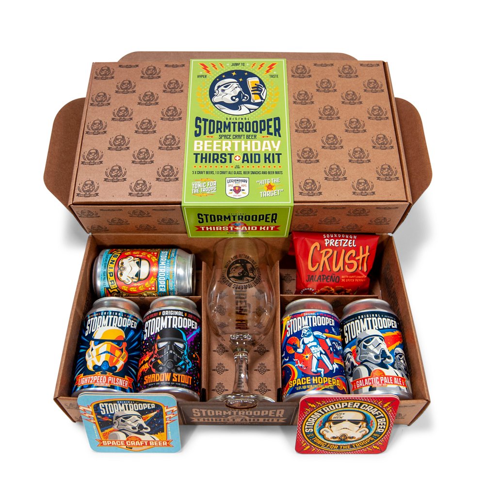 Storm Trooper Brewery Stormtrooper Beer Birthday Thirst Aid Kit Hamper 5X330Ml Alcohol
