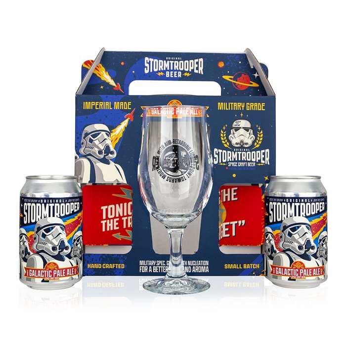 Stormtrooper Beer Galactic Pale Ale Twin Can & Glass Gift Pack