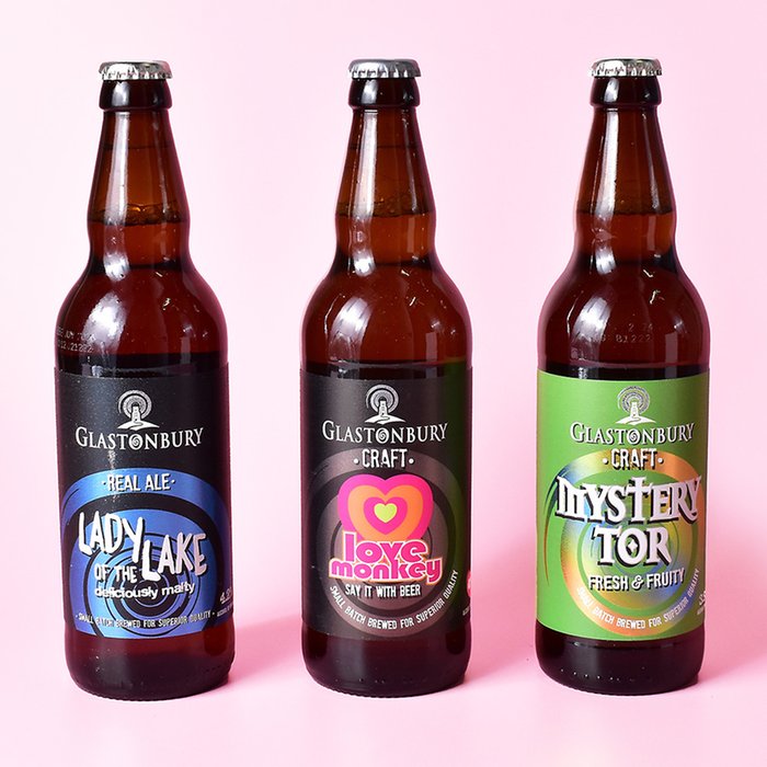 Glastonbury Brewery With Love Beer Selection (3x500ml)