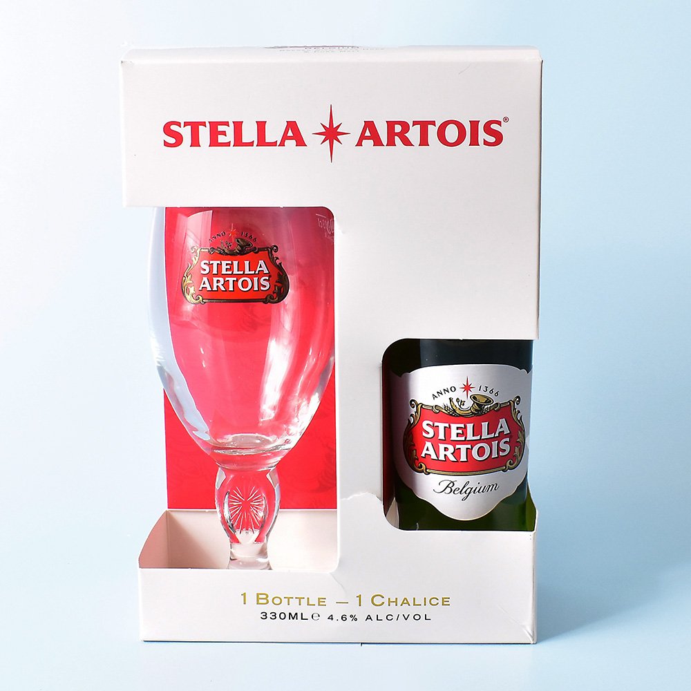 Stella Artois & Glass Chalice 330Ml Alcohol