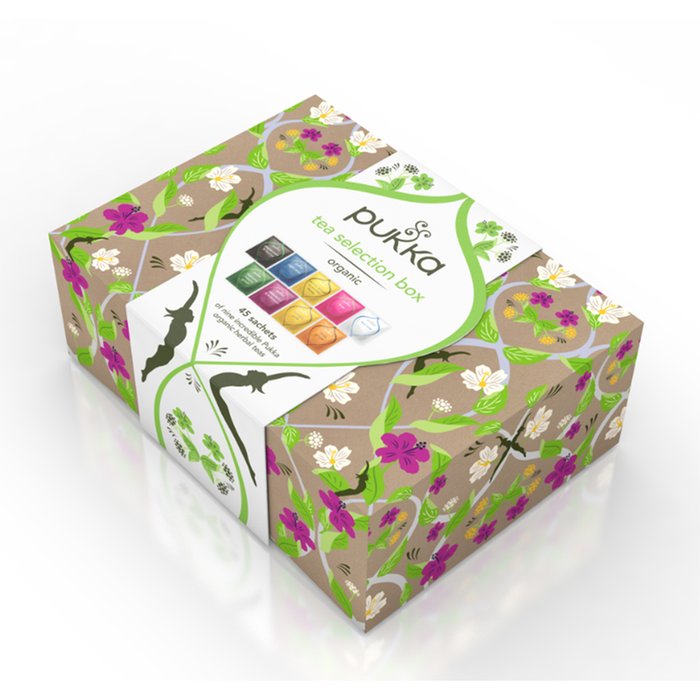 Pukka Tea Selection Box Filled with 45 Herbal Teas