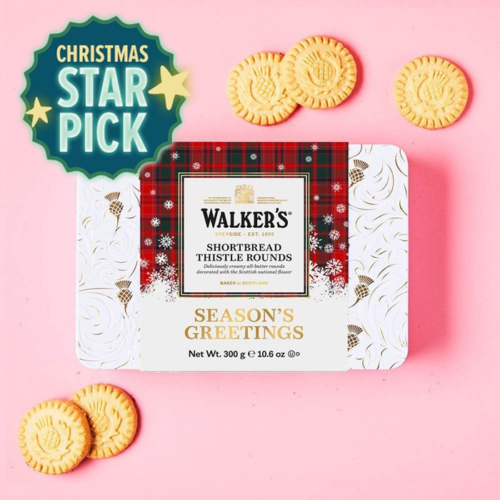 Walker's Season's Greetings Biscuit Tin 300g