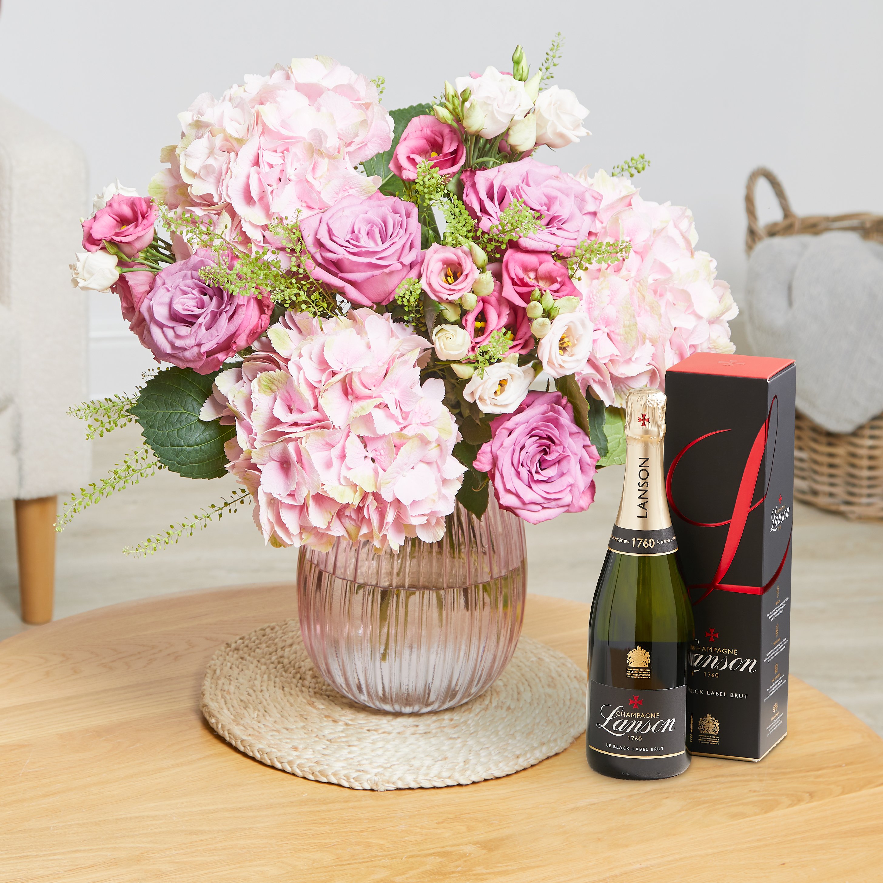 The Mum In A Million With Lanson Black Flowers