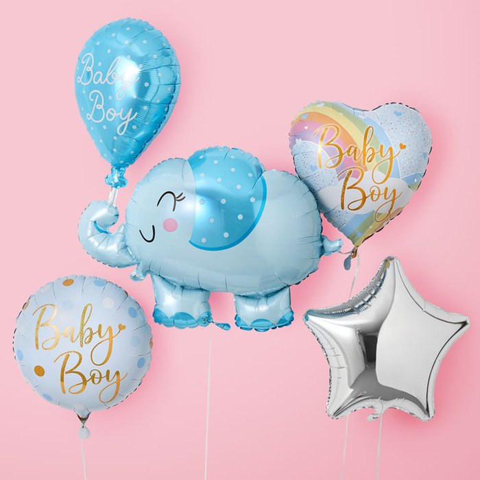 Baby Boy Blue Balloon Bundle Moonpig