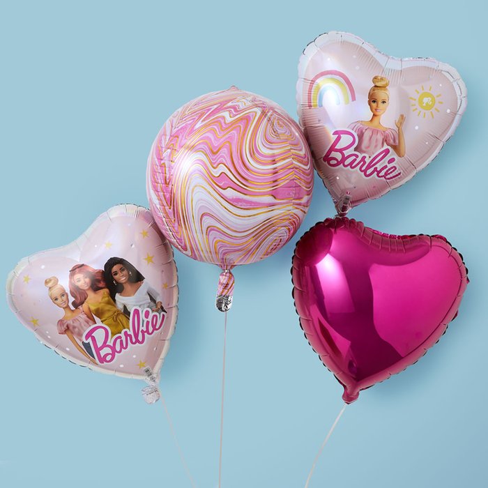 Barbie Heart Balloon Bundle