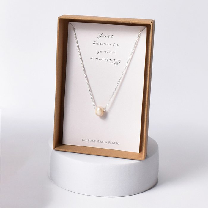 Just Because You're Amazing Pearl Necklace