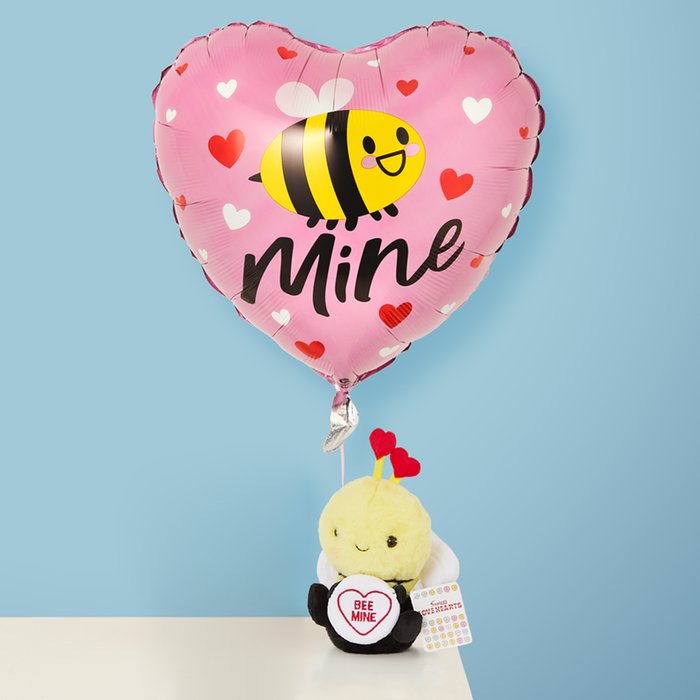 Bee Mine Balloon & Soft Toy