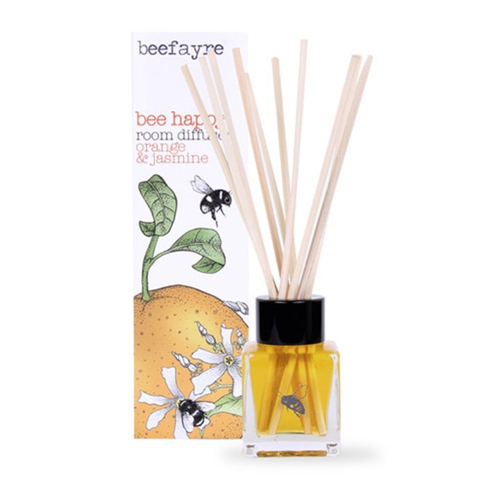 Beefayre Bee Happy Orange & Jasmine Room Diffuser