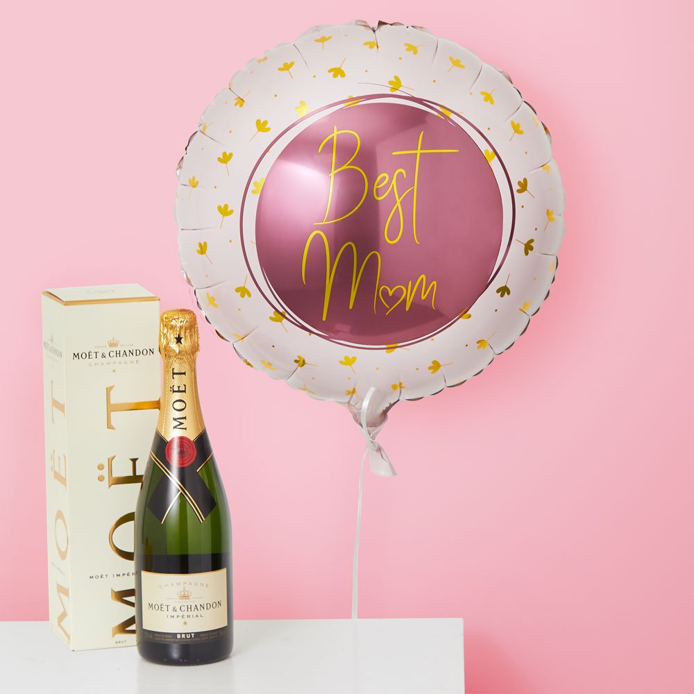Moet Best Mum Balloon & Moet Et Chandon Champagne