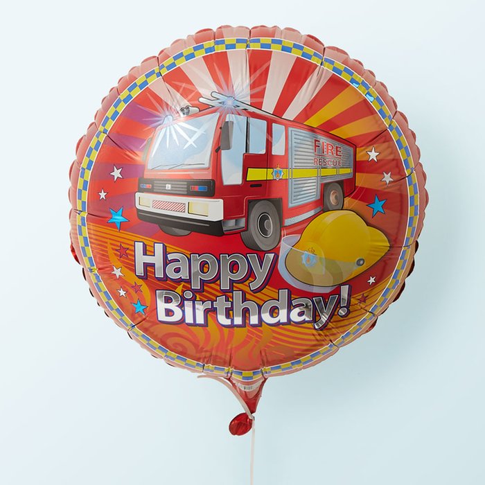 Birthday Fire Engine Balloon