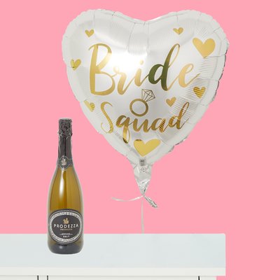 Bride Squad Balloon & Prodezza Prosecco