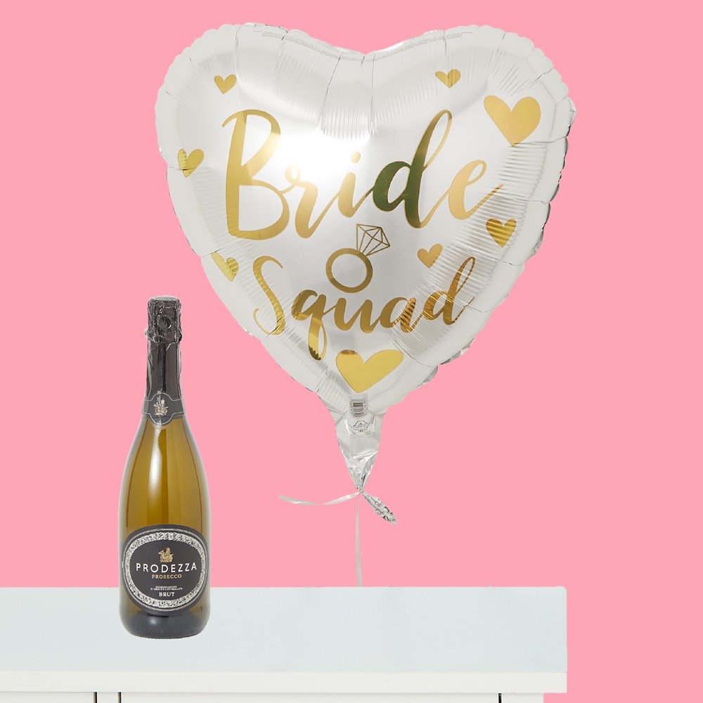 Via Vai Bride Squad Balloon & Prodezza Prosecco