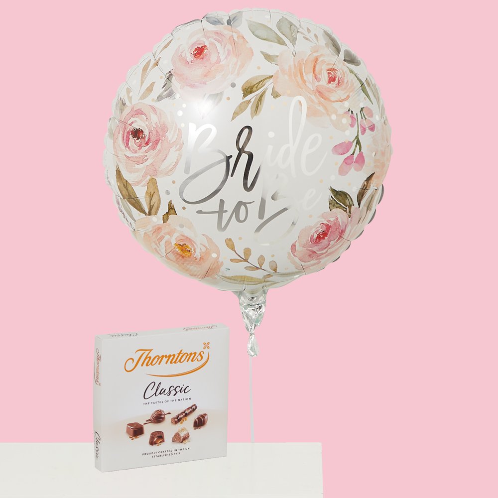 Bride To Be Balloon & Thorntons Chocolates