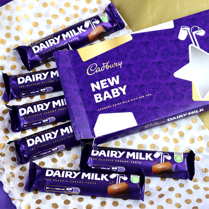 Cadbury Dairy Milk New Baby Favourites Pack 270g (Contains 6 Bars)