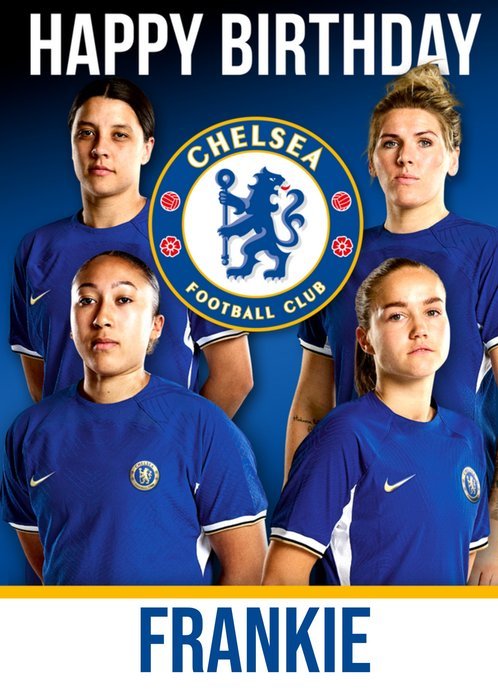 Chelsea Football Club Women Happy Birthday Card Ecard