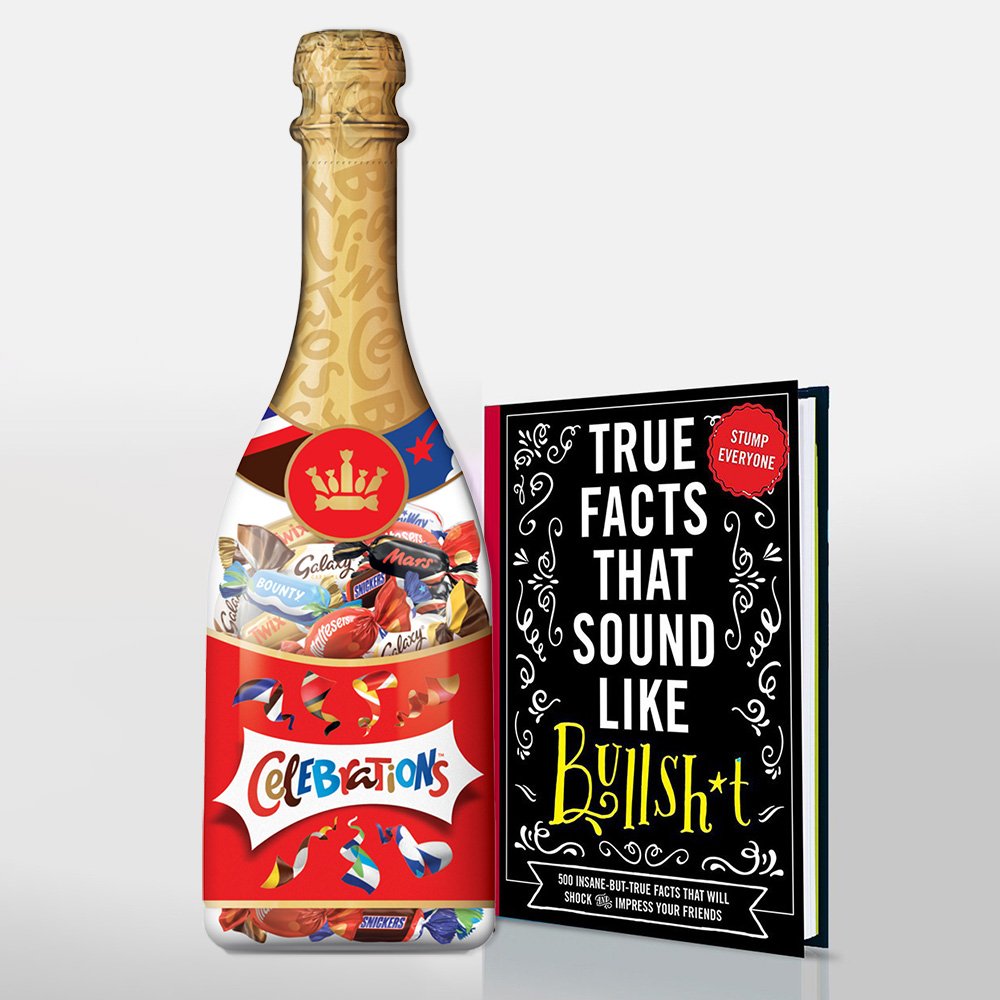Celebrations Bottle & True Facts Book Chocolates