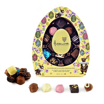 Holdsworth Chocolates Easter Egg Shaped Selection Box