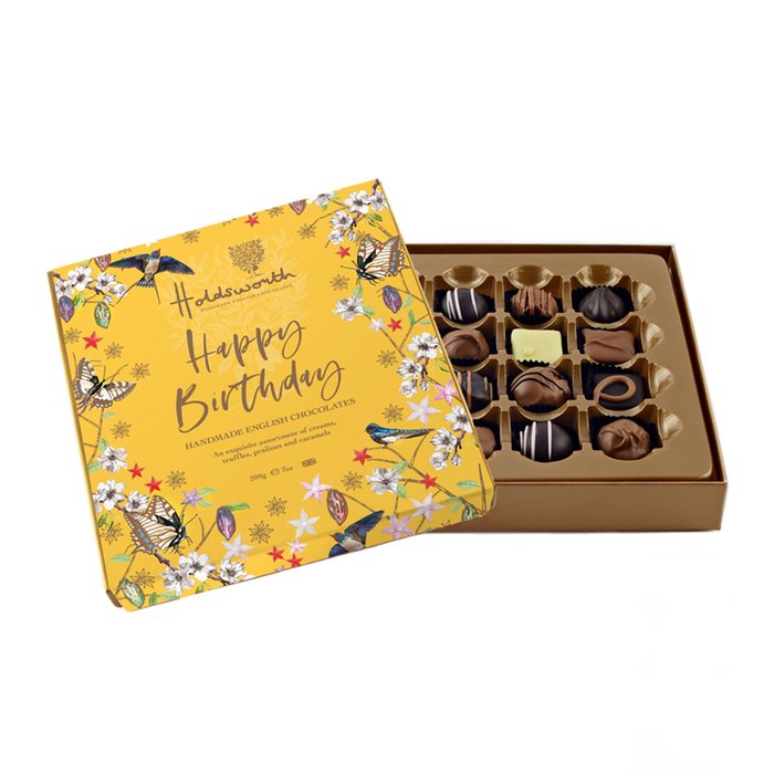 Holdsworth Happy Birthday Handmade Chocolate Box (200g)