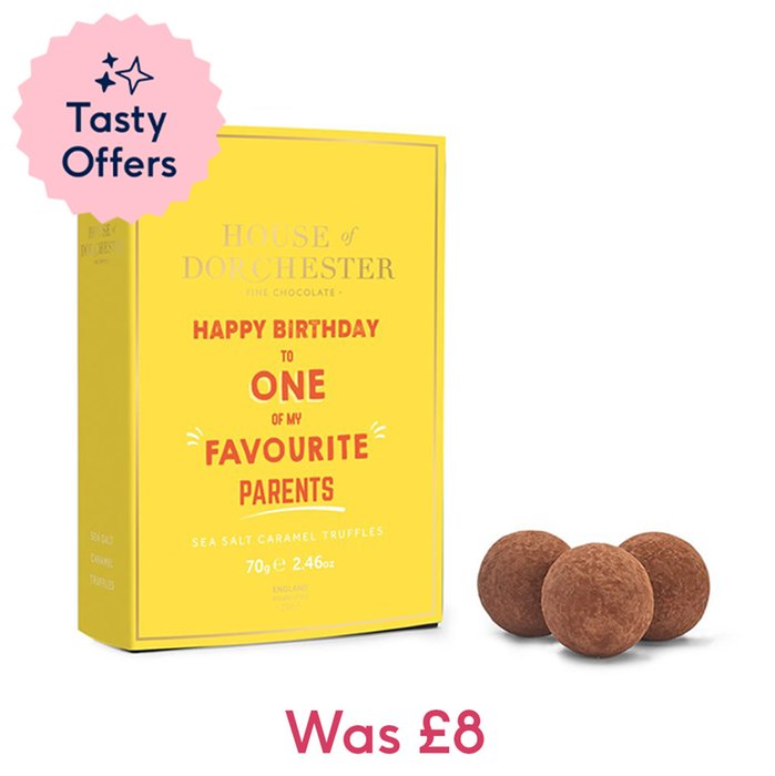 House of Dorchester Happy Birthday Favourite Parent Chocolate Truffles (70g)