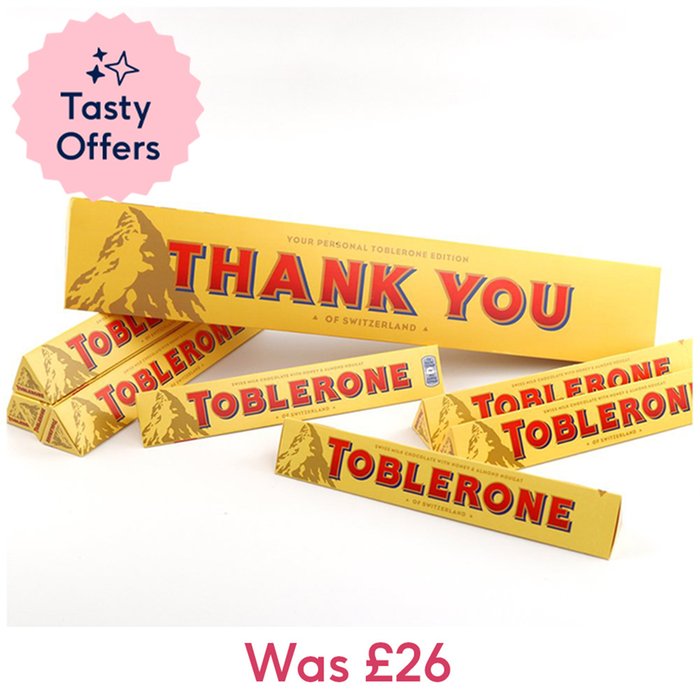 Toblerone Thank You Share Pack 800g (Contains 8 Bars)
