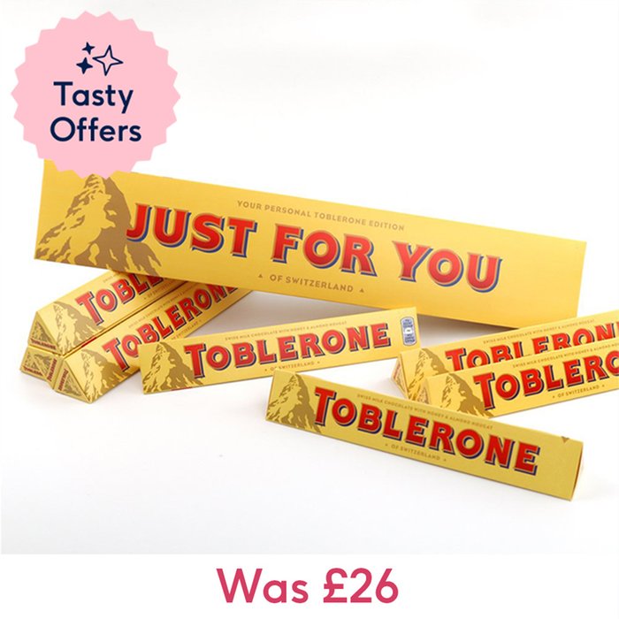 Toblerone Just for You Share Pack 800g (Contains 8 Bars)