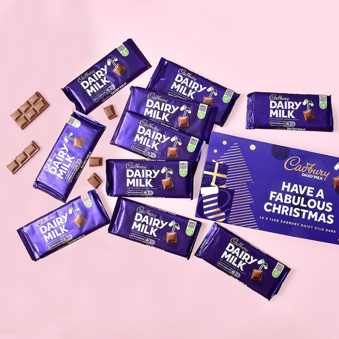Cadbury's Have a Fabulous Christmas Sharepack 1.1kg (Contains 10 Bars)