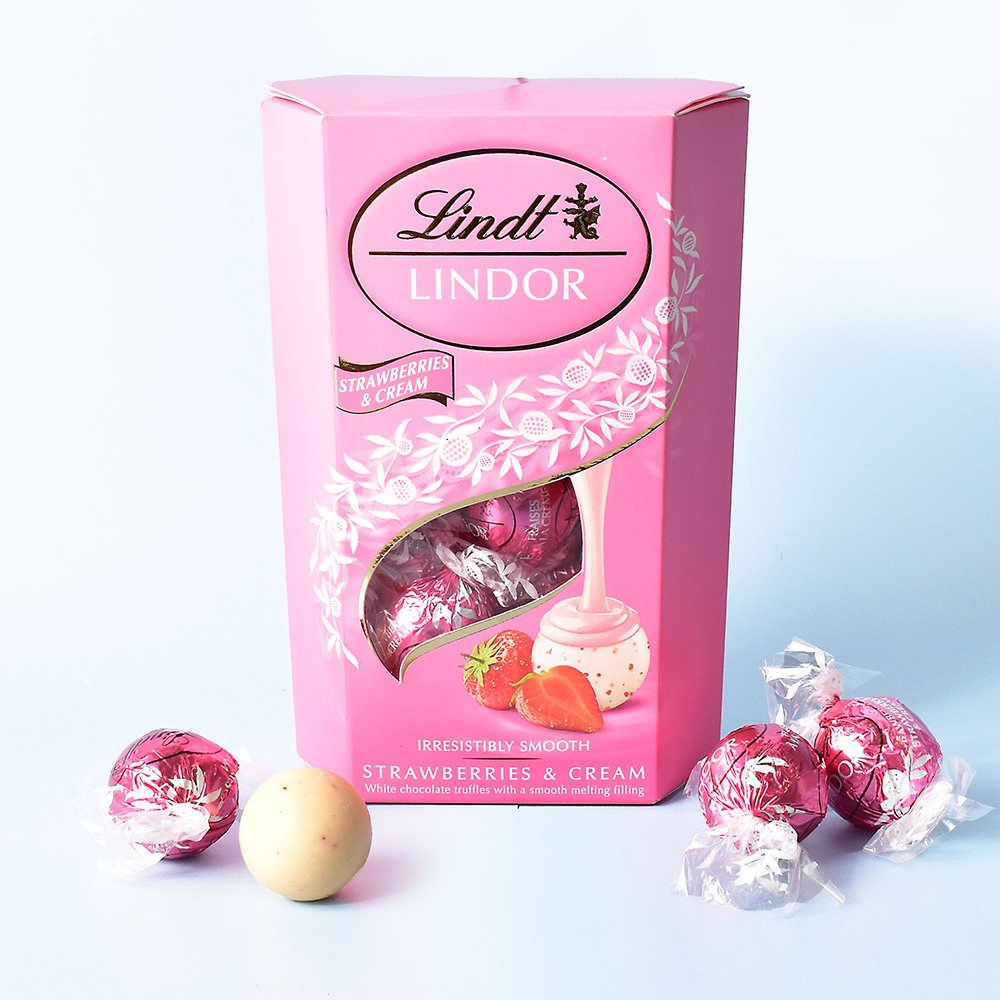 Milestone Lindt Strawberries And Cream Chocolate Truffles (200G) Chocolates