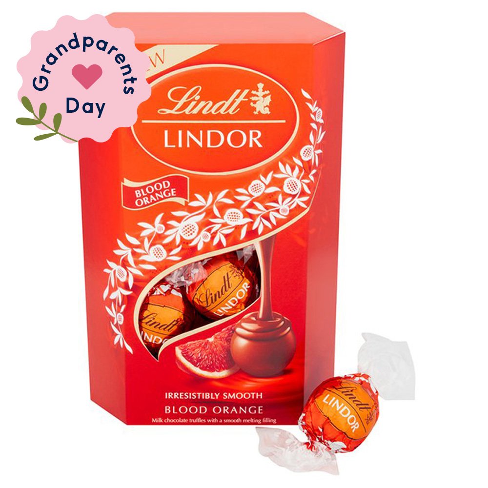 Lindt Lindor Milk Blood Orange Chocolate Truffles (200G) Chocolates