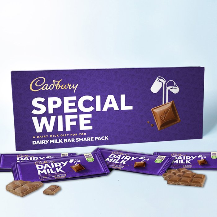 Cadbury Special Wife Dairy Milk 10x Bars Share Pack (1.1kg)