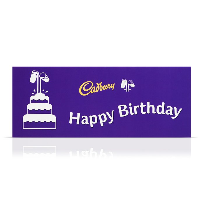 Giant Happy Birthday Cadbury Dairy Milk (850g) Moonpig