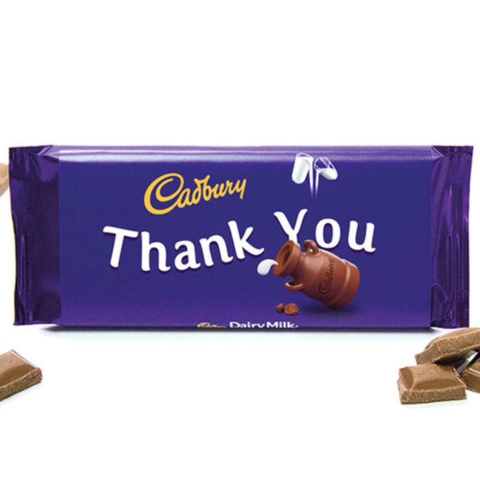 Cadbury Thank You Chocolate Bar (110g)