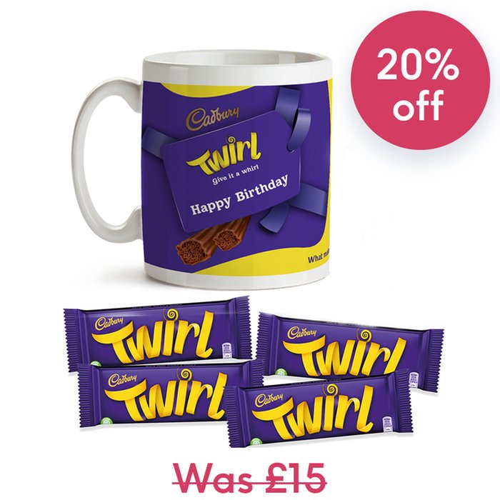 Cadbury Twirl Happy Birthday Gift Set